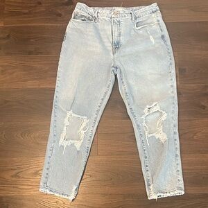 Brand: Good American | Good Petite Distressed Girlfriend Jeans